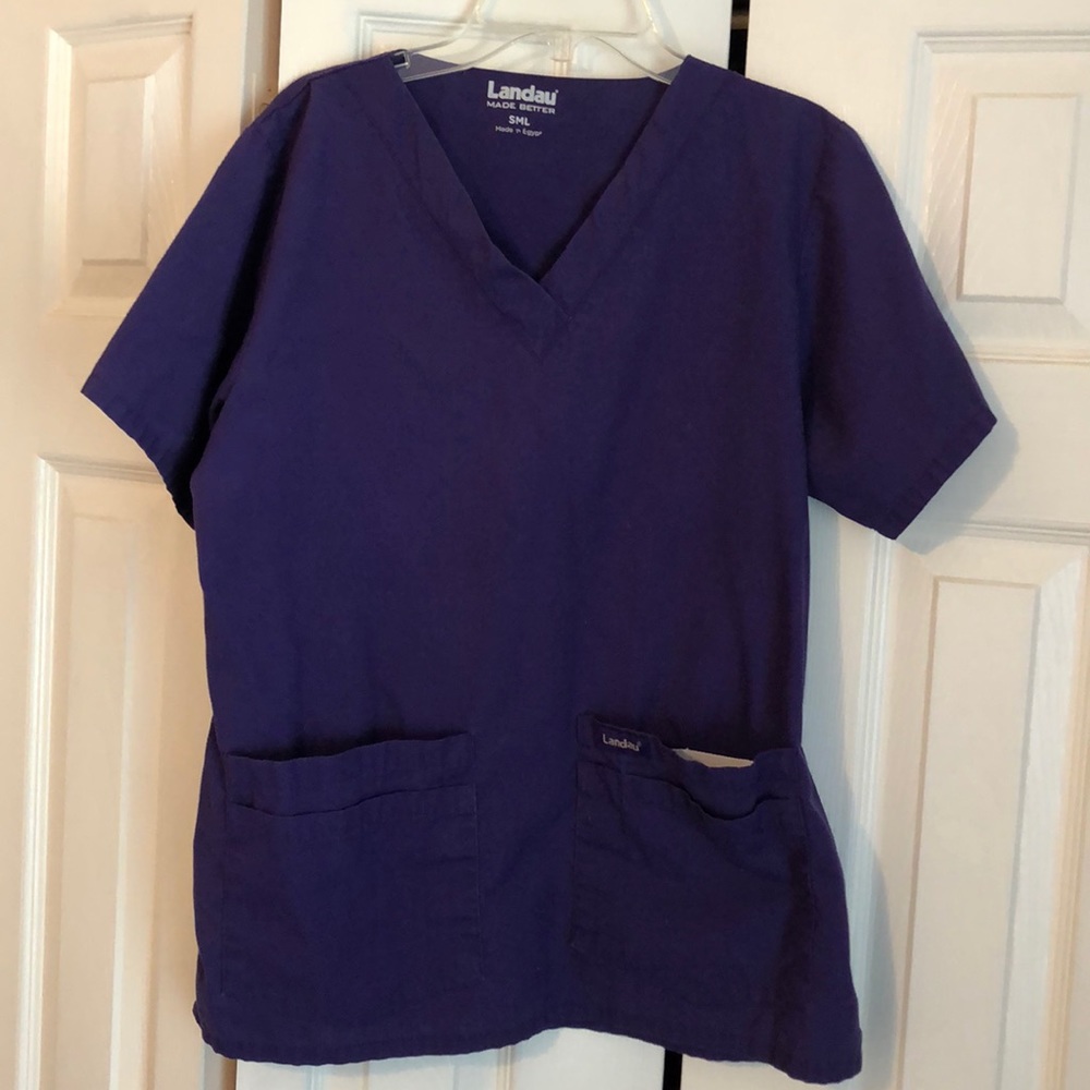 Landau Purple Scrub Top